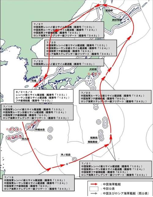 日本网民评：中俄舰队在冲之鸟礁进行射击训练