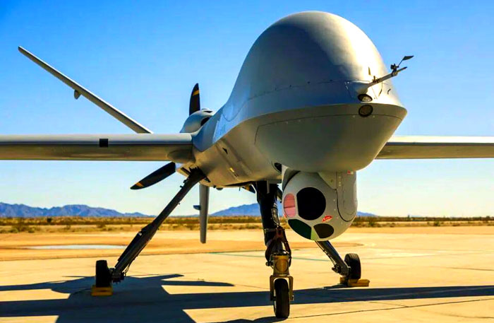 岛蛙讨论：岛空軍MQ-9B無人機首次在台升空